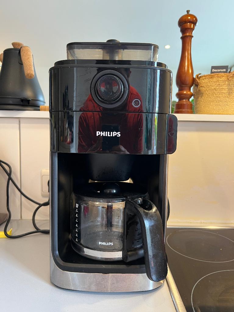 Philips Grind & Brew koffiemachine, Elektronische apparatuur, Koffiezetapparaten, Ophalen, Gebruikt, Koffiemachine, Koffiebonen