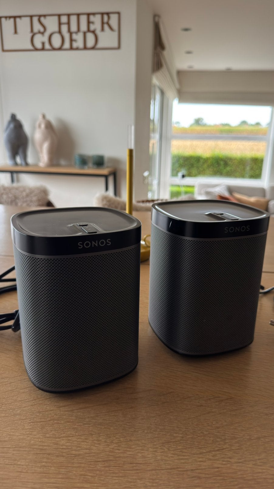 Stel mooie Sonos play One speakers, Audio, Tv en Foto, Luidsprekerboxen, Ophalen of Verzenden, Zo goed als nieuw, Sonos