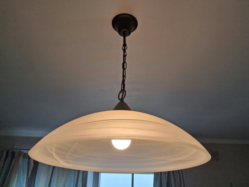 Lustre en verre, Ophalen, Zo goed als nieuw, Glas