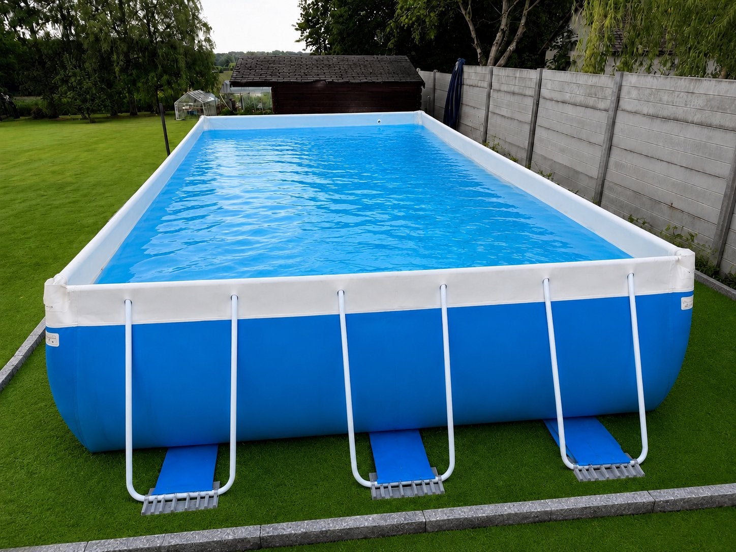 Piscine Laghetto, Jardin & Terrasse, Piscines, Utilisé, Piscines hors sol, 80 à 120 cm, 400 cm ou plus, 300 cm ou plus, Rectangulaire