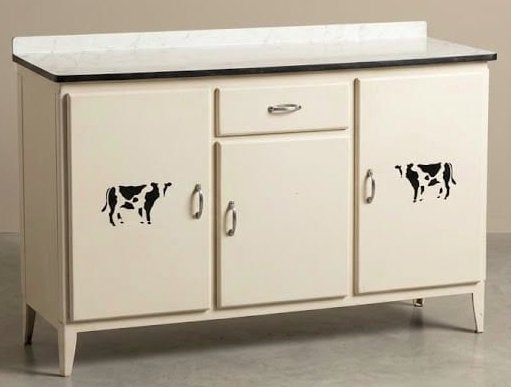 armoire de cuisine rétro ; portes vintage et un tiroir, Maison & Meubles, 25 à 50 cm, Moins de 100 cm, 100 à 150 cm, Enlèvement