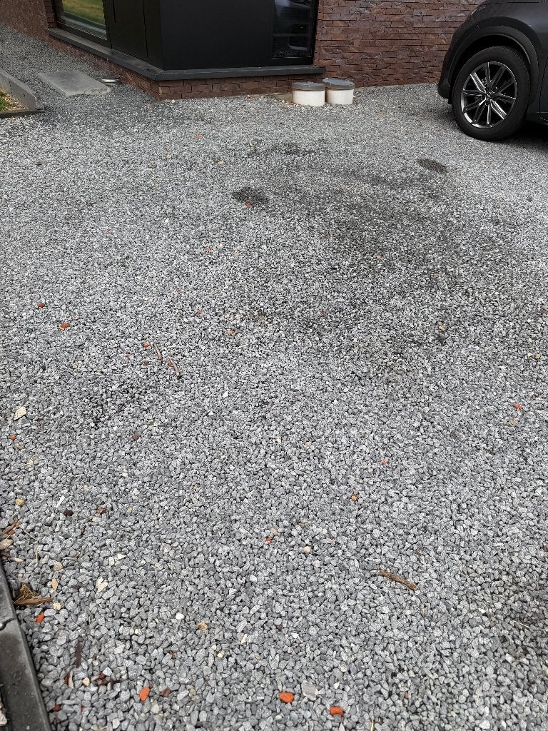 gratis kiezel, Tuin en Terras, Ophalen, Blauw, Zo goed als nieuw, Split