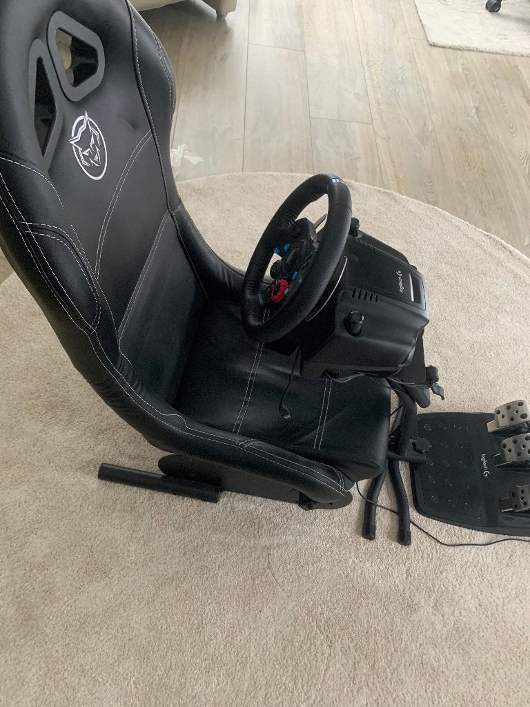 racestuur pedalen en seat logitech, Consoles de jeu & Jeux vidéo, Enlèvement, Comme neuf, PlayStation 4