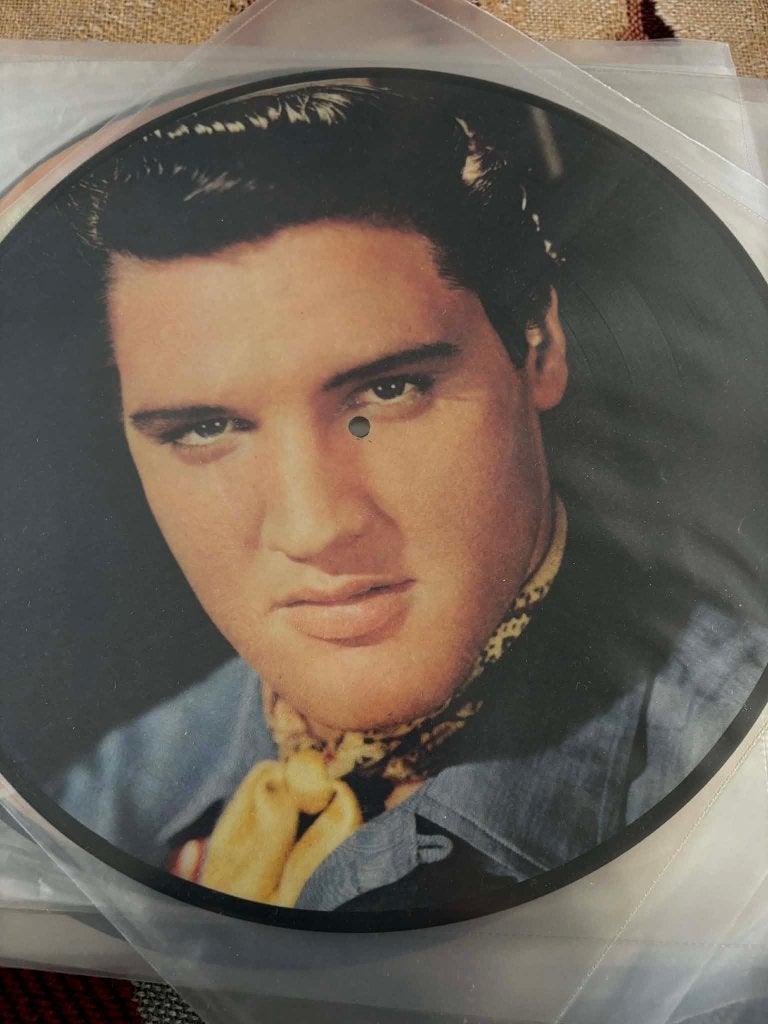 Elvis Picture disc lp, Hot dog. Mag weg voor slechts 10 euro, 12 pouces, Enlèvement ou Envoi, Rock and Roll, Picture disc