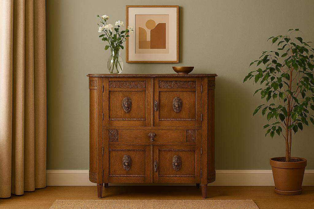 Armoire charmante en bois massif, Antiquités & Art, Antiquités | Meubles | Armoires, Enlèvement