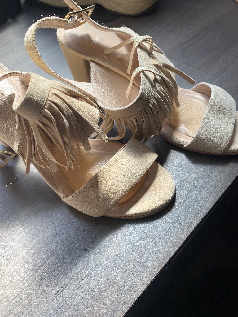 Ecru/roze sandalen Catwalk, Kleding | Dames, Schoenen, Roze, Catwalk, Gedragen, Sandalen of Muiltjes