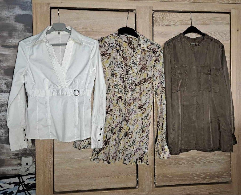 Blouses Ambiente, Karen Millen of Closed, Mt M, Kleding | Dames, Ophalen of Verzenden, Zo goed als nieuw, Maat 38/40 (M), Wit