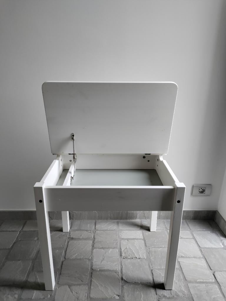 Ikea SunDVIK Schoolbank van massief grenen, Ophalen, Gebruikt, Tafel