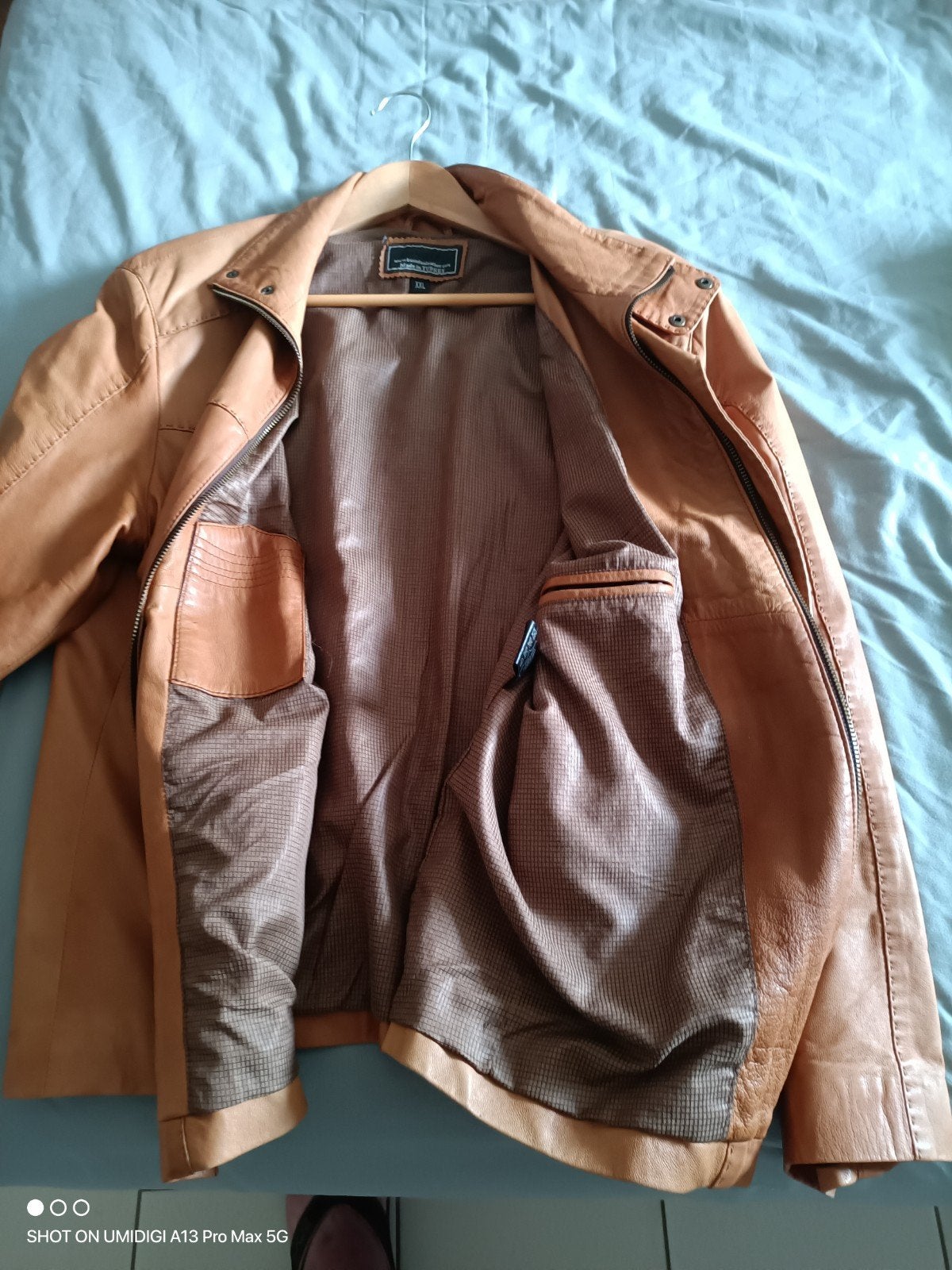 lederen jas, Vêtements | Hommes, Chaussures, Enlèvement, Comme neuf, Brun