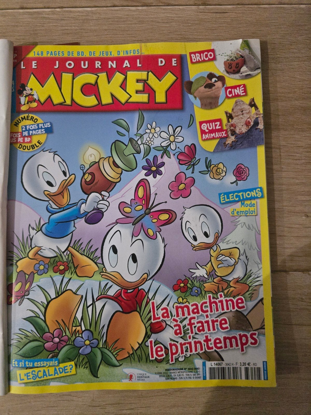 Le Journal de Mickey n3642-3643 – 6 avril 2022 – Numéro dou, Enlèvement ou Envoi