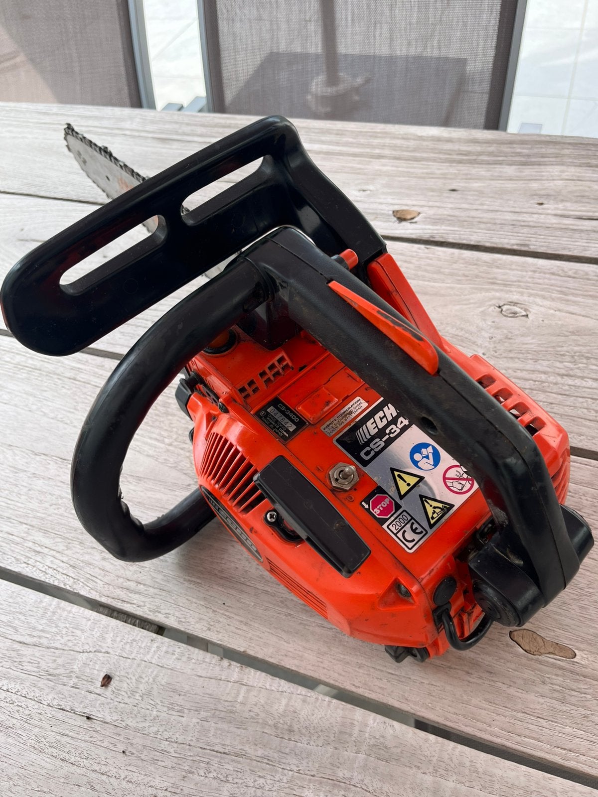 Kettingzaag ECHO CS-3400, Tuin en Terras, Hand-tuingereedschap, Ophalen, Gebruikt, Overige soorten