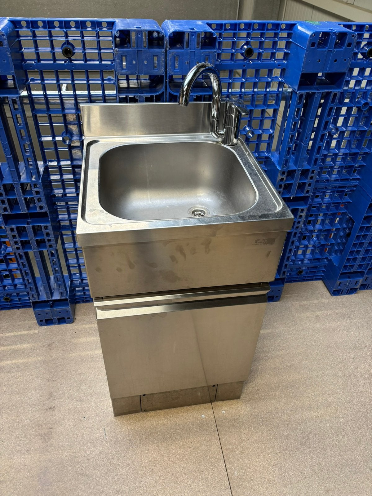 Évier professionnel inox avec mitigeur Grohe – Très bon état, Ophalen