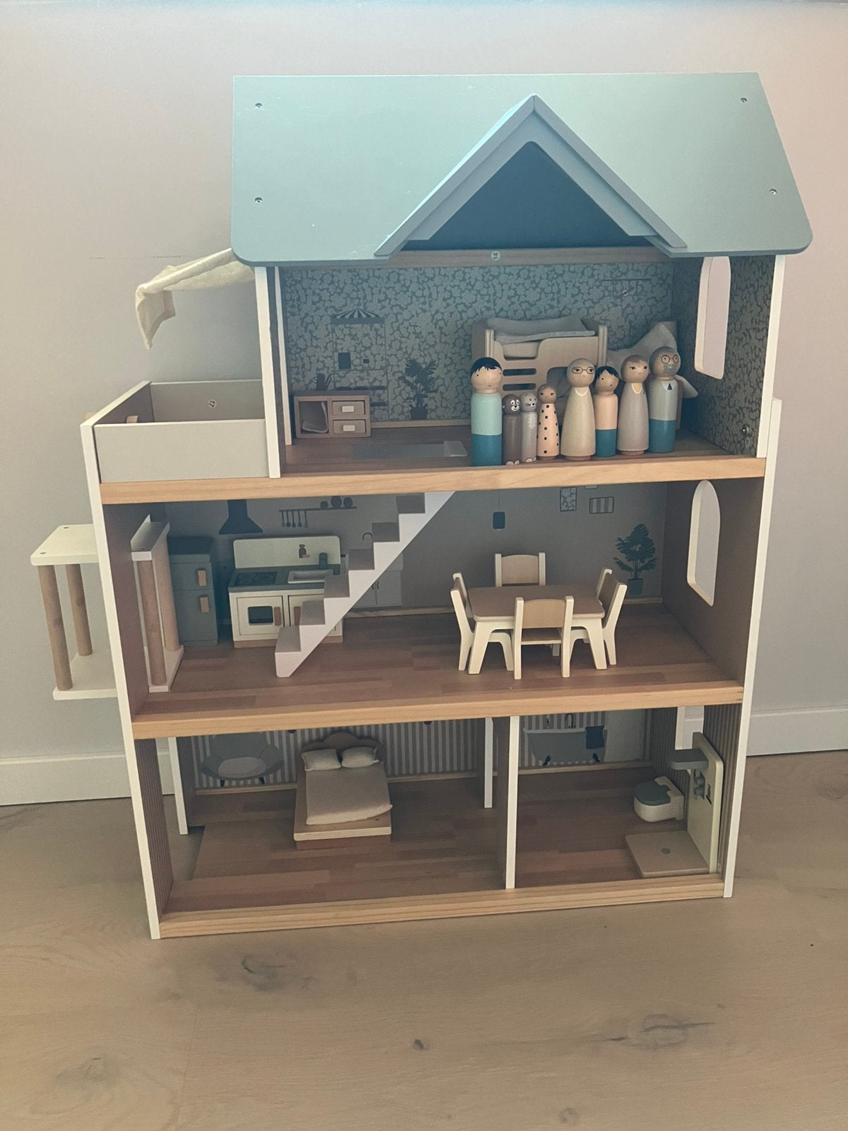 Maison de poupée en bois, Enfants & Bébés, Enlèvement, Comme neuf, Maison de poupées