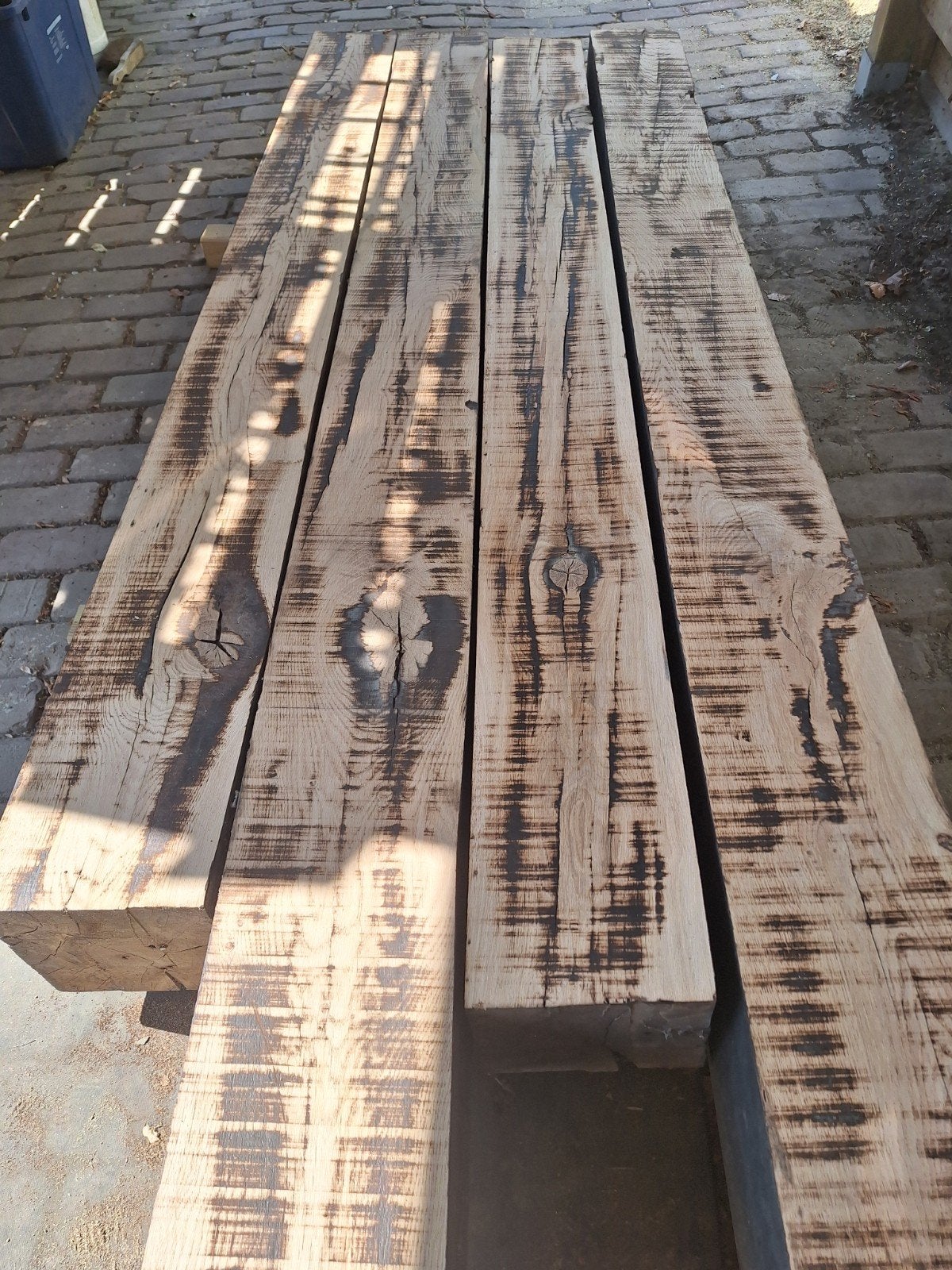 oude eiken balken, Doe-het-zelf en Bouw, Hout en Planken, Ophalen, Eiken