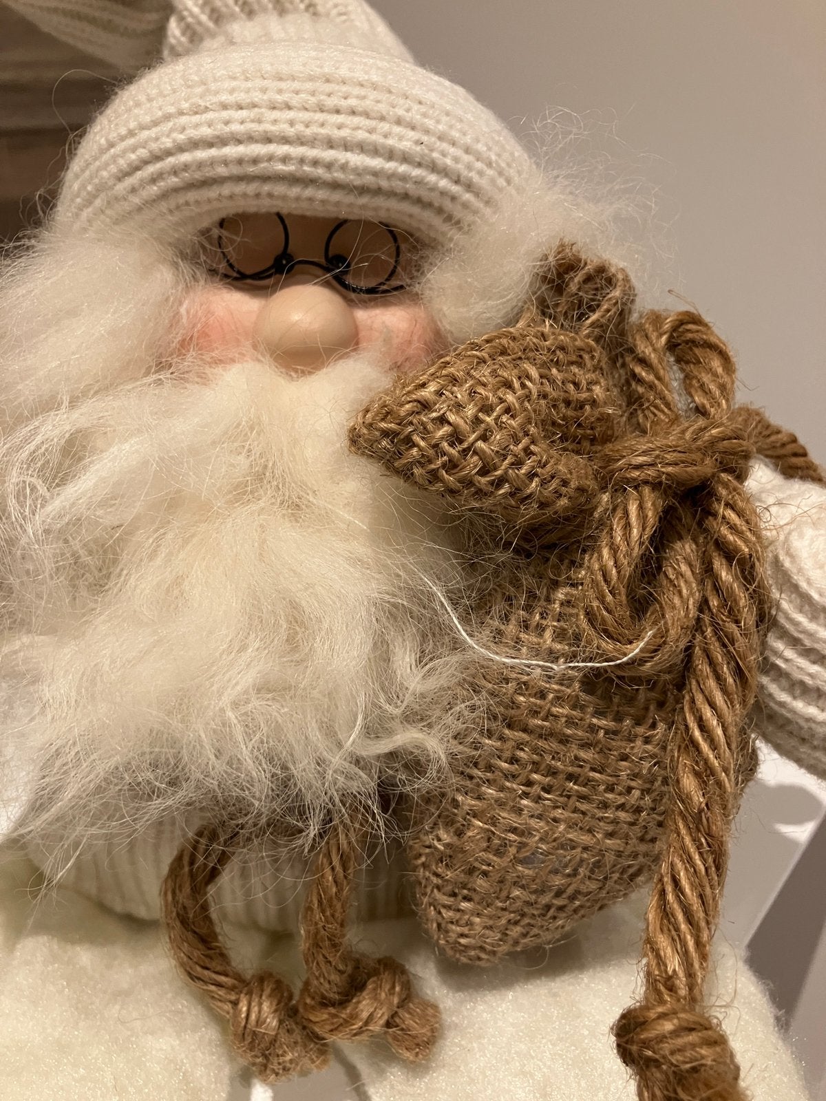 Witte kerstman met muziek doos Sia Home Fashion, Diversen, Ophalen of Verzenden, Nieuw