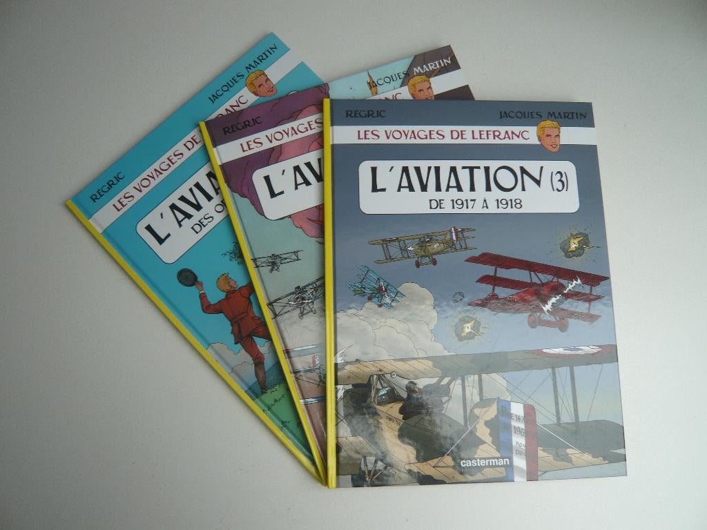 Bd LEFRANC (Les voyages de) 1 à 3 (EO état neuf) de MARTIN, Boeken, Complete serie of reeks, Ophalen of Verzenden, Zo goed als nieuw