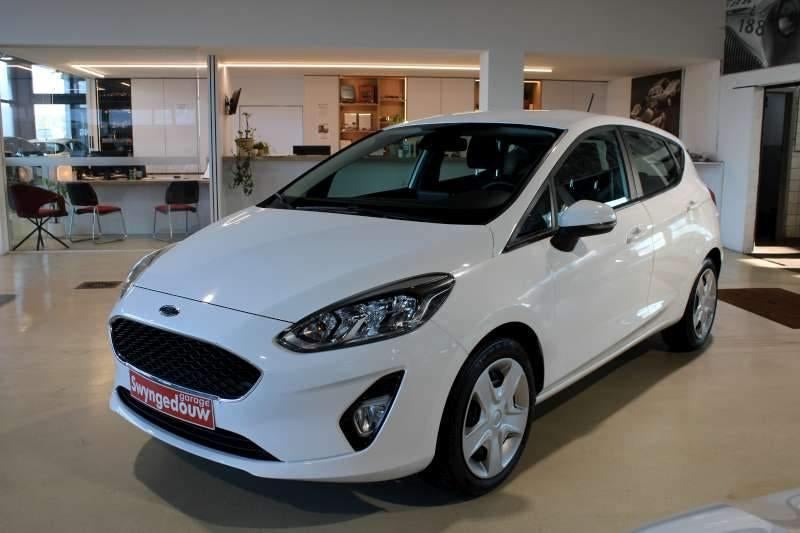 Ford Fiesta 1.1i airco,carplay,1 eigenaar,garantie, Auto's, Ford, Voorwielaandrijving, Stof, Wit, Bedrijf