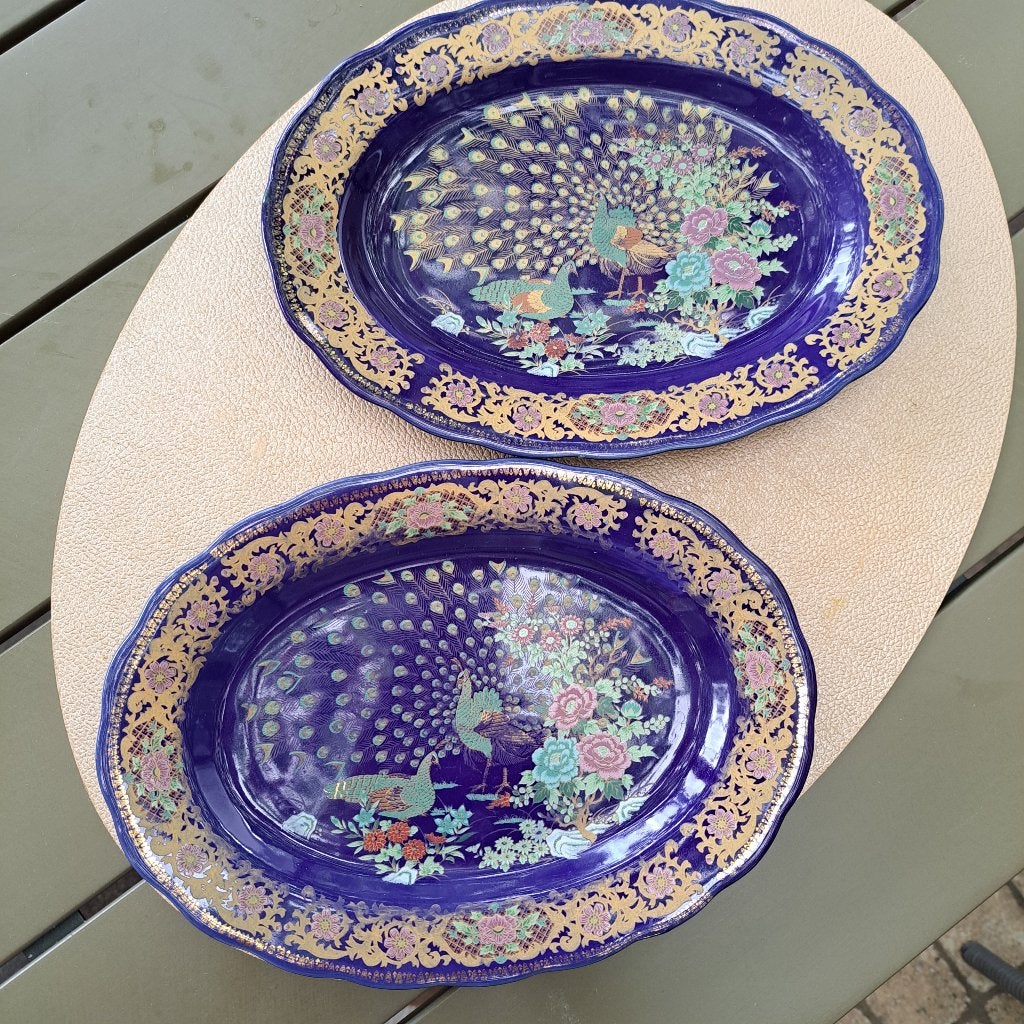 Deux bols à taous (paon) marocains originaux, Enlèvement ou Envoi