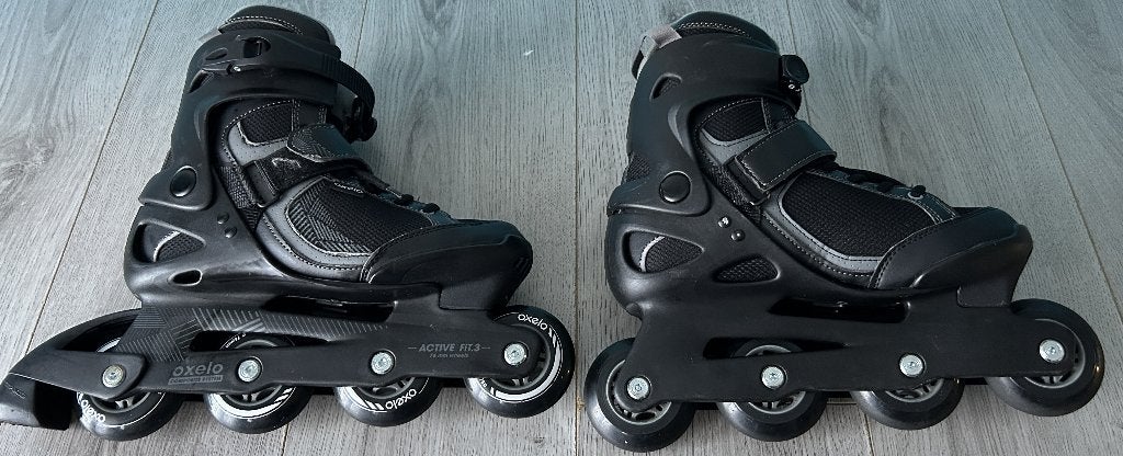 Oxelo FIT100 inlineskates maat 40, Sport en Fitness, Gebruikt, Kinderen, Ophalen of Verzenden, Inline skates 4 wielen