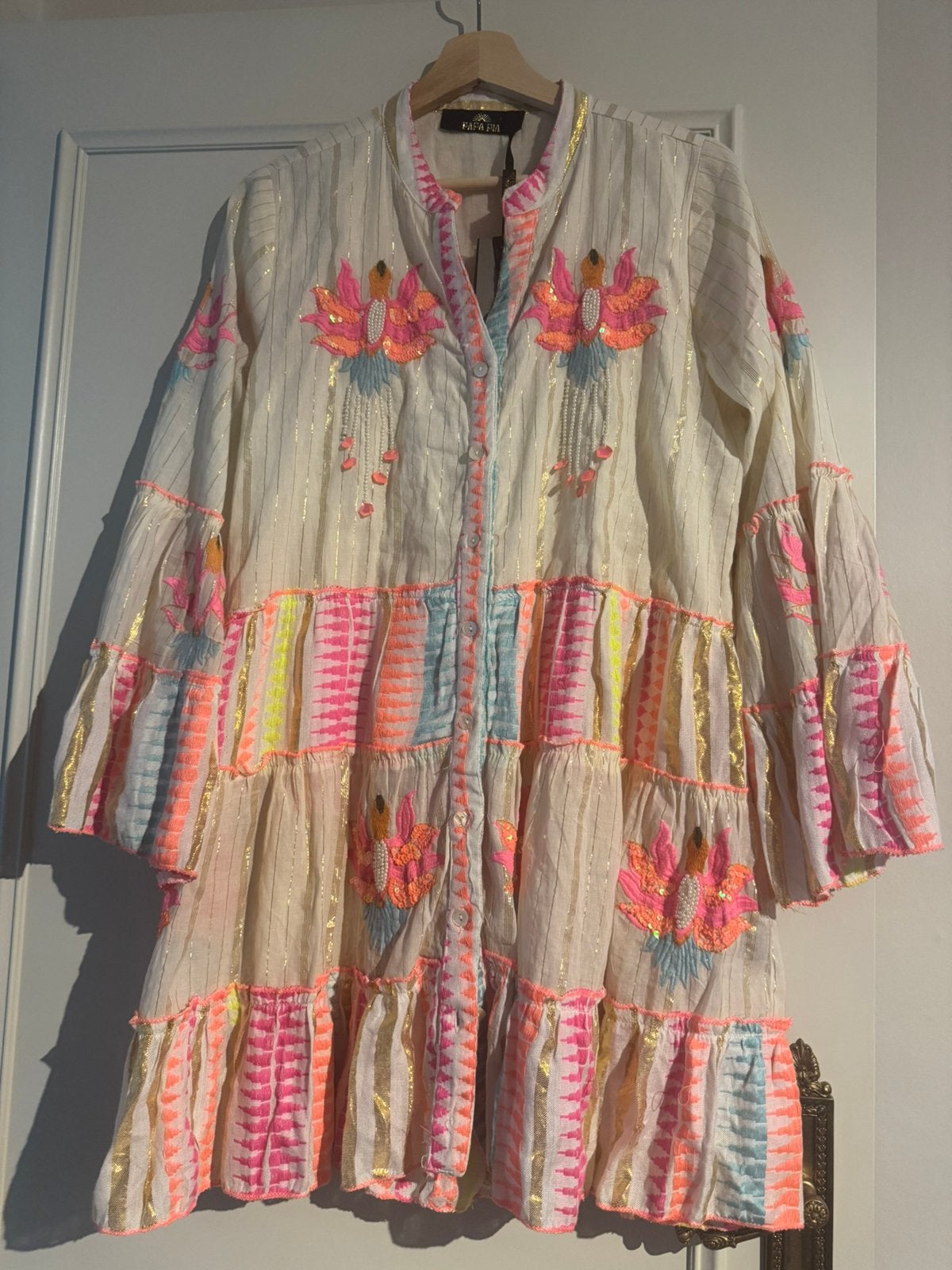 Zomerkleedje ibiza! Nieuw GERESERVEERD, Meerkleurig, Maat 42/44 (L), Nieuw, Ophalen of Verzenden