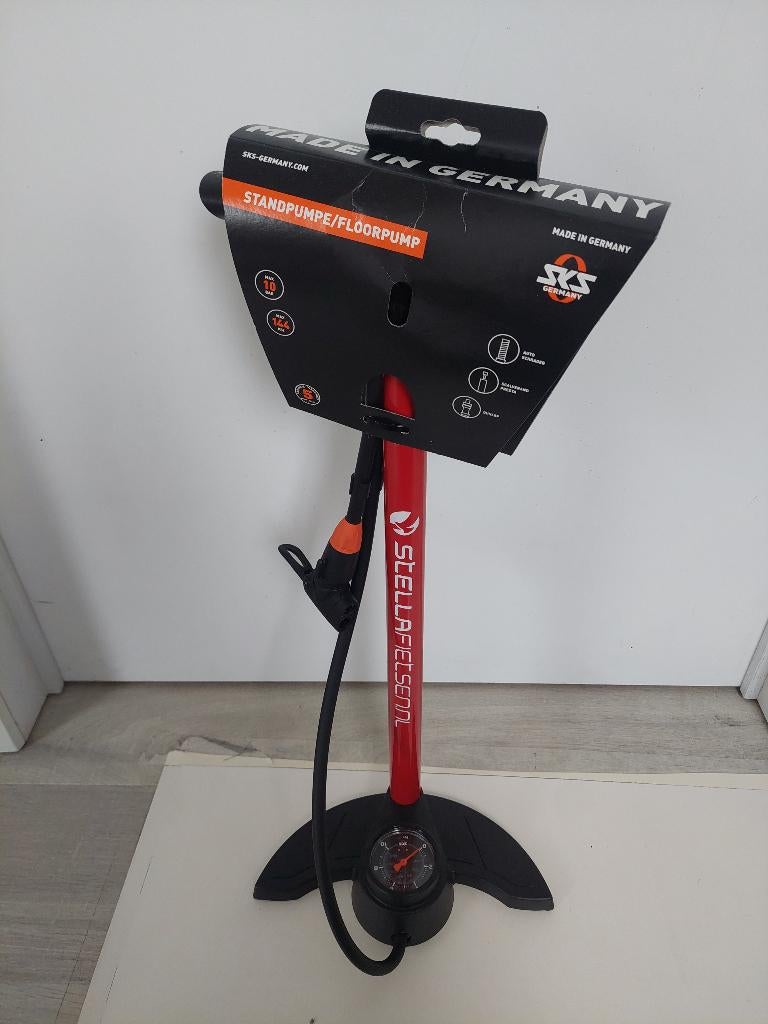 Handpomp staand met manometer, Ophalen of Verzenden, Drukmeter, Nieuw