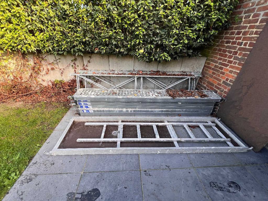 Bouw stelling, Doe-het-zelf en Bouw, Ophalen, Gebruikt, Gevelsteiger, 5 meter of hoger