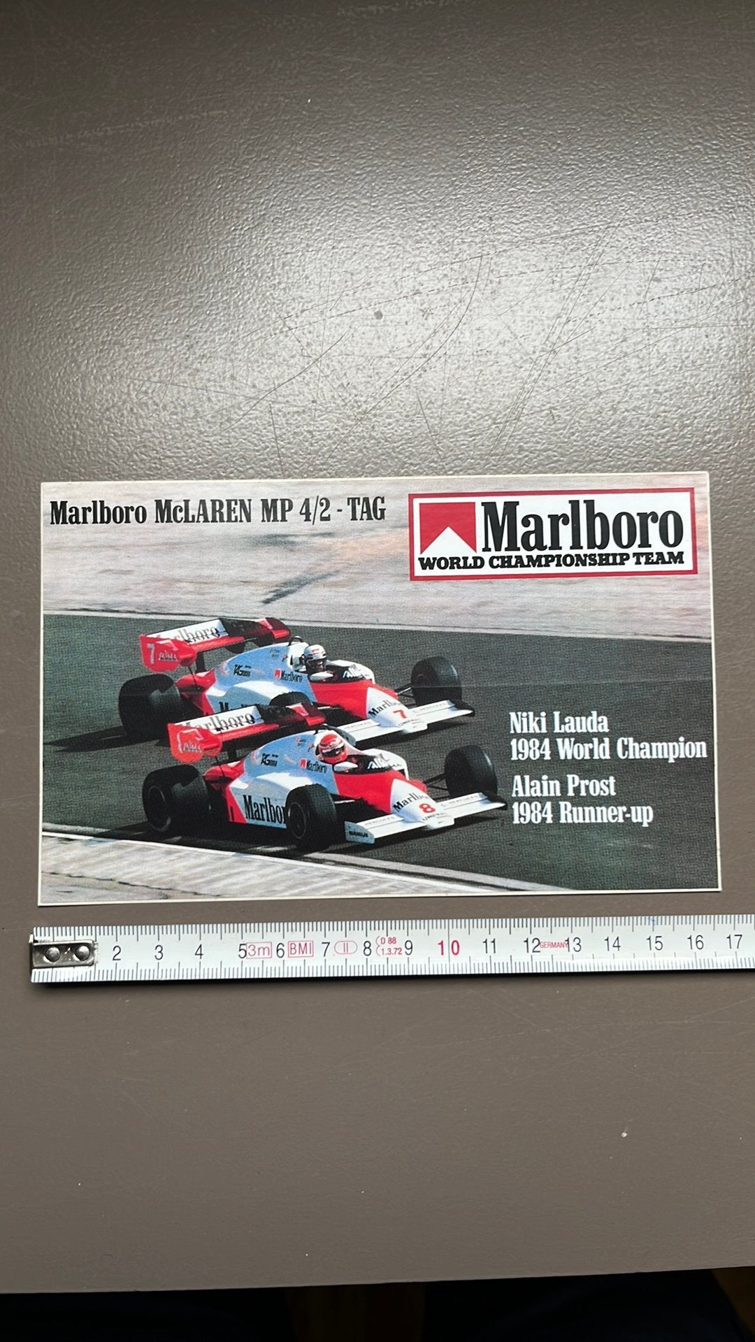 Sticker F1 1984, Enlèvement ou Envoi