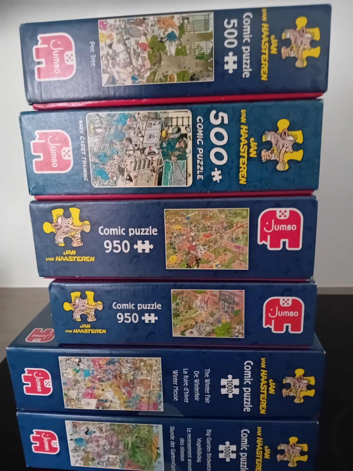 Jan Van Haasteren puzzels, Hobby en Vrije tijd, Denksport en Puzzels, Ophalen, 500 t/m 1500 stukjes, Zo goed als nieuw, Legpuzzel