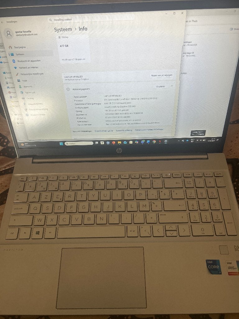 HP Pavilion 15,6 pouces avec processeur Intel Core i7, Informatique & Logiciels, Hp, Enlèvement ou Envoi, 8 GB, 512 GB