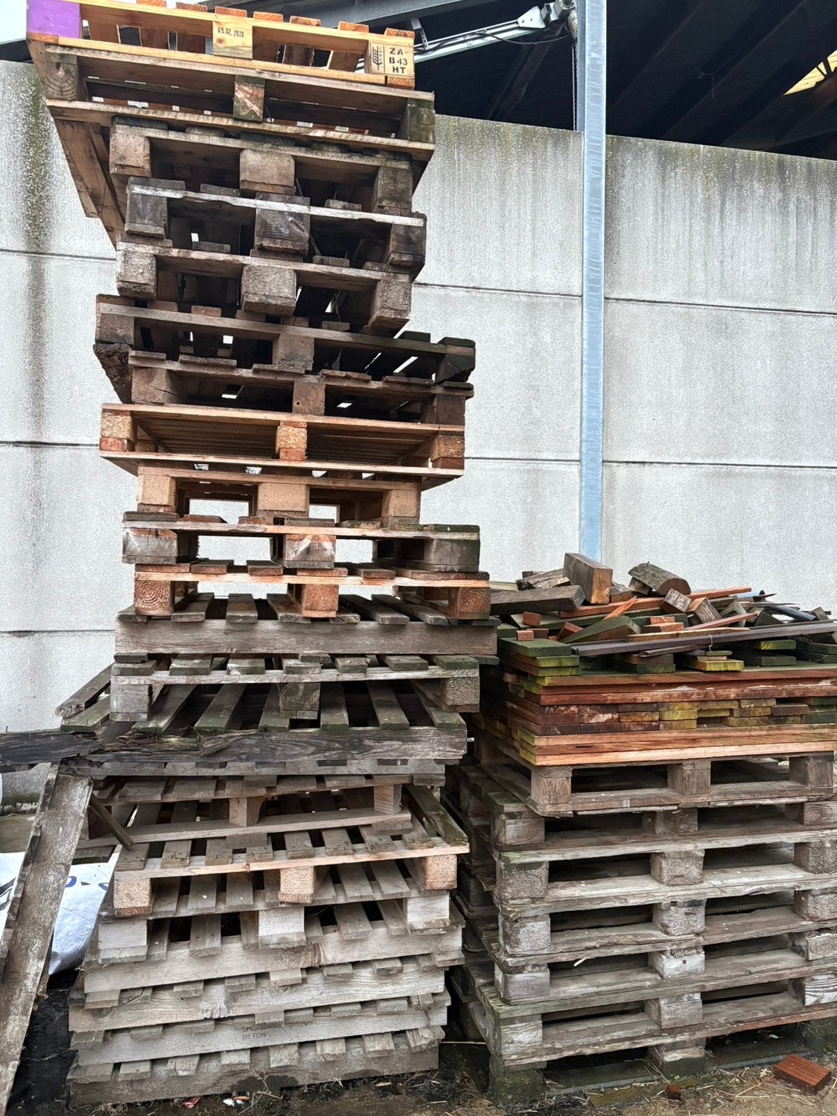 Palettes, Articles professionnels, Enlèvement