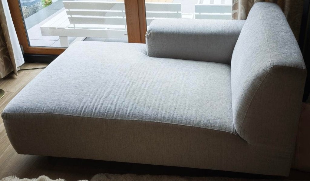Méridienne Furninova Vesta - Chaise longue design Gris clair, Maison & Meubles, 150 cm ou plus, Moins de 150 cm, Une personne
