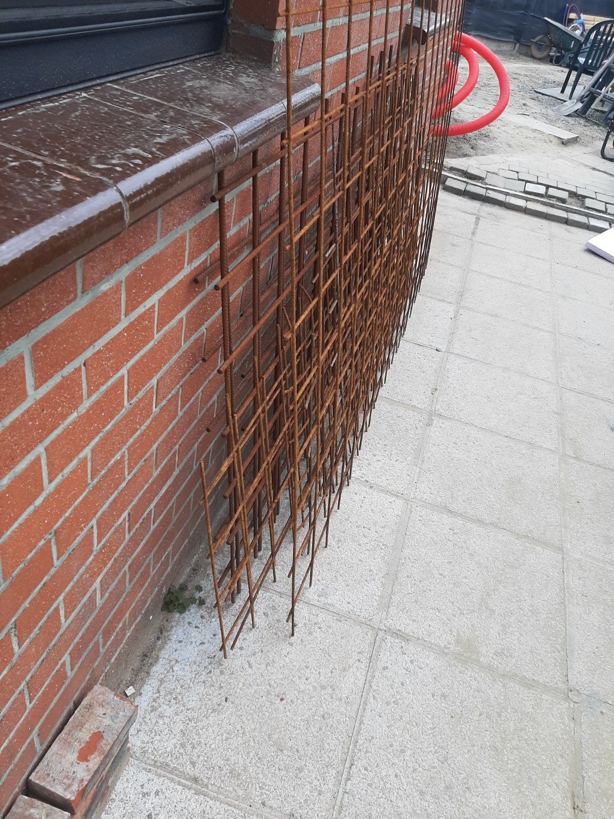 betonnetten, Ophalen