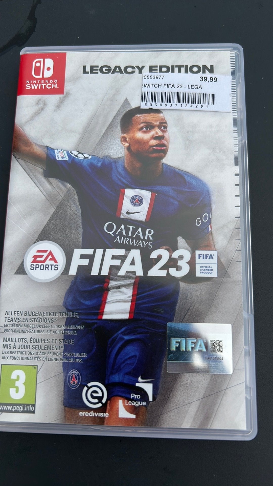 Nintendo switch legacy edition FIFA 23, Enlèvement, Comme neuf