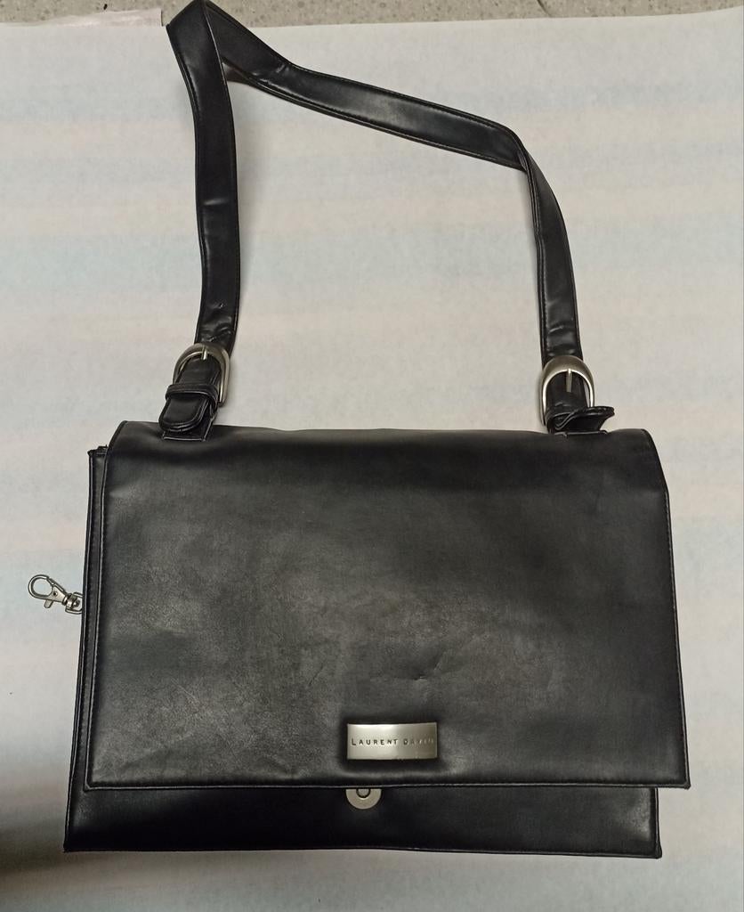 Zwarte handtas van Laurent David, Handtassen en Accessoires, Ophalen of Verzenden, Gebruikt
