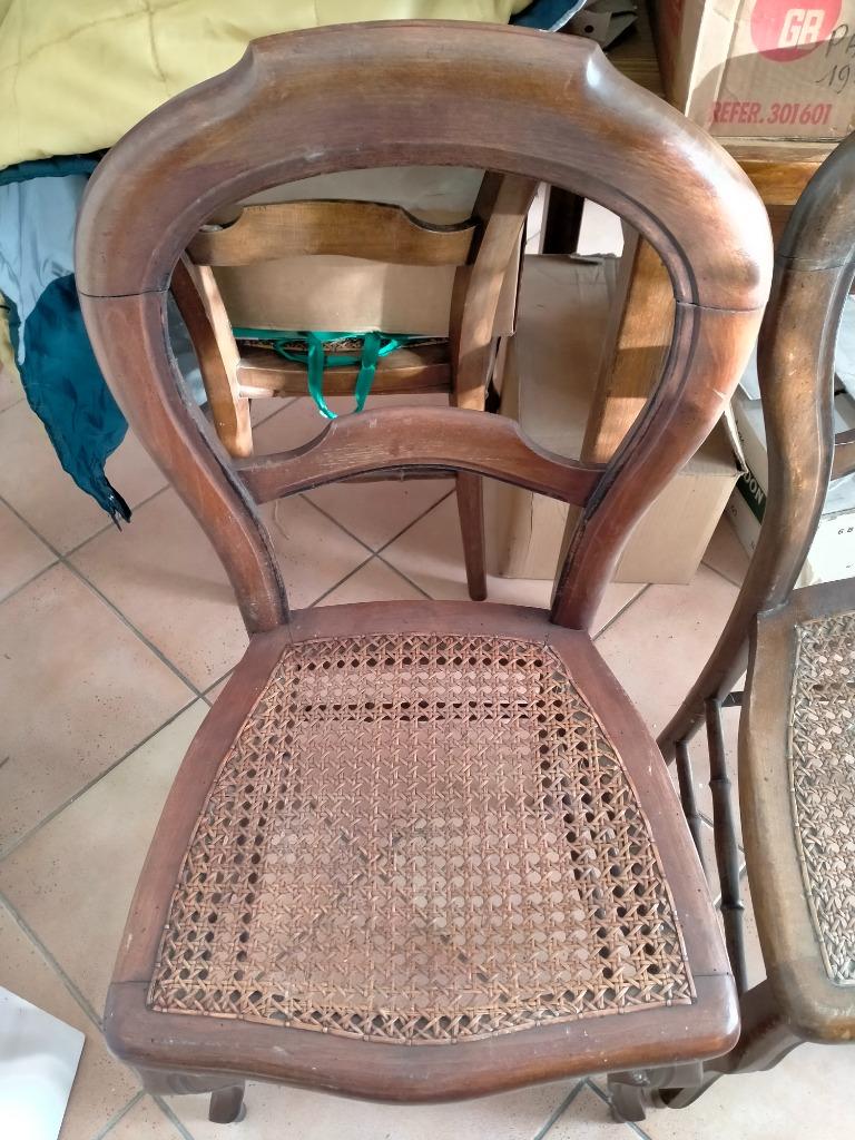 4 antieke canisse-stoelen, Antiek en Kunst, Ophalen