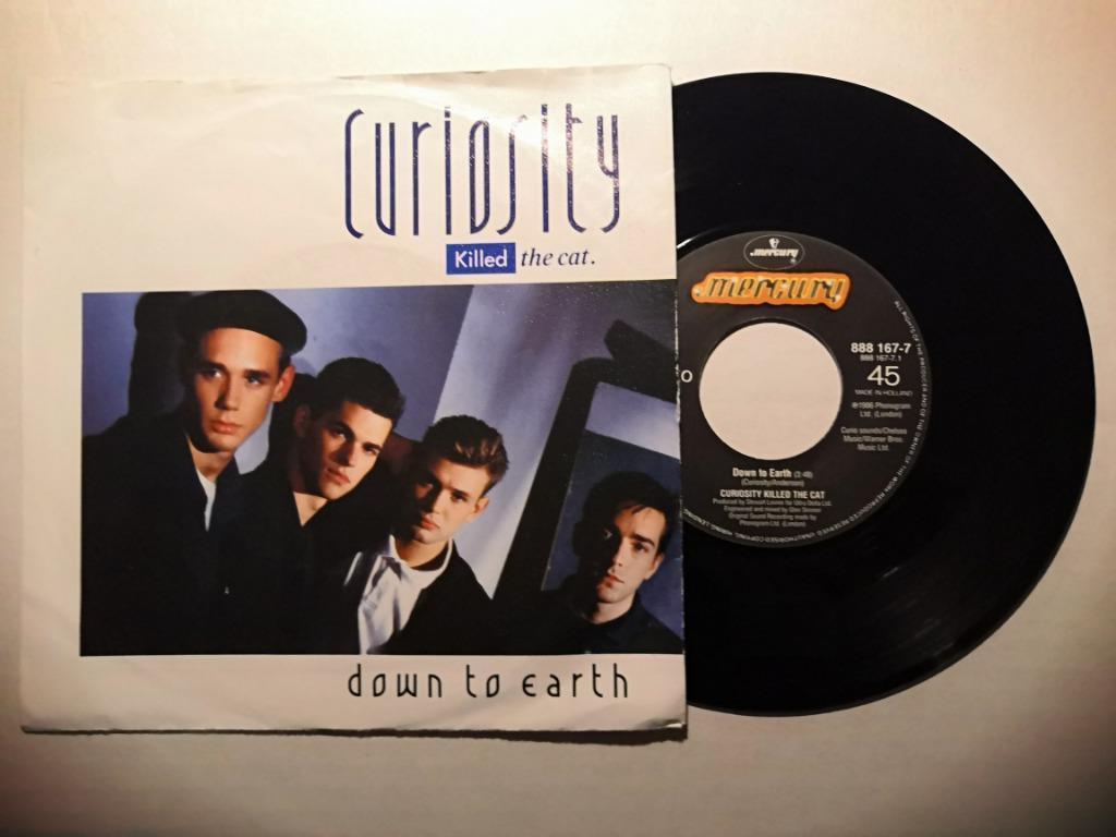 CURIOSITY KILLED THE CAT - Down to earth (45t), Cd's en Dvd's, Ophalen of Verzenden, Zo goed als nieuw, Pop