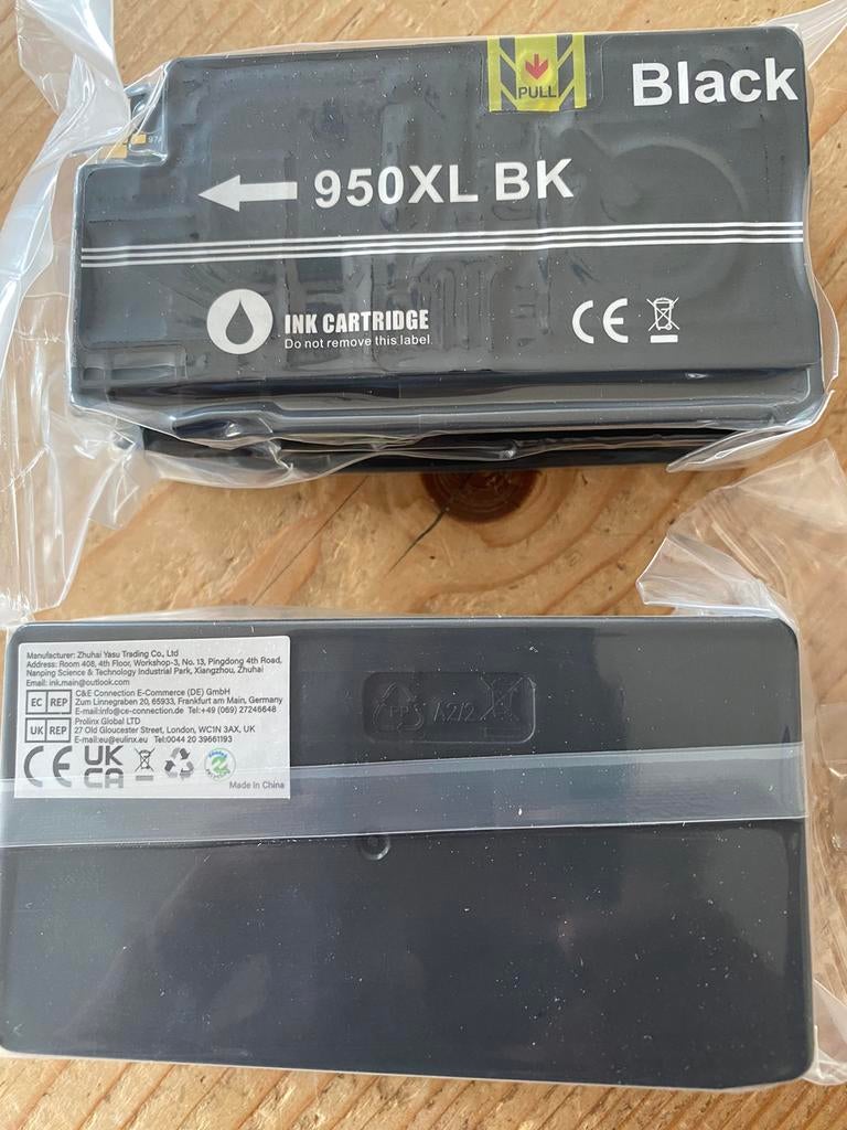 Huismerk ink cartridge HP 950XL black 2x, Computers en Software, Printerbenodigdheden, Ophalen of Verzenden, Nieuw, Cartridge