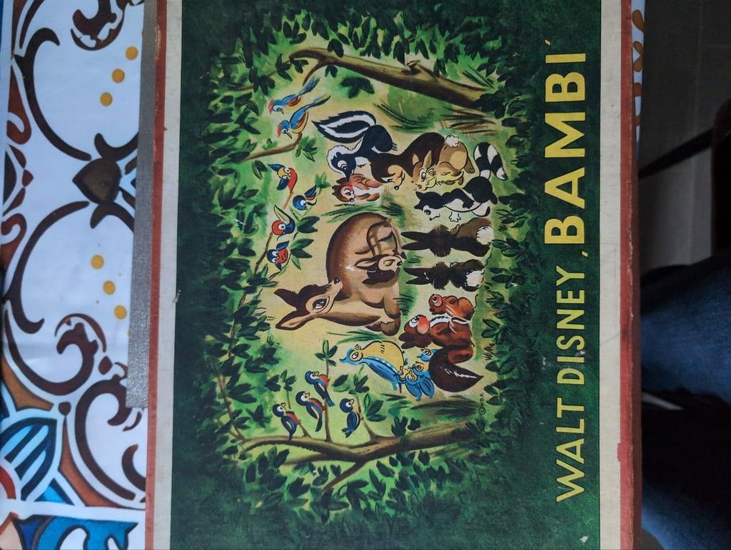 Jeu de l' Oie Disney Bambi extrêmement rare 1951, Enlèvement