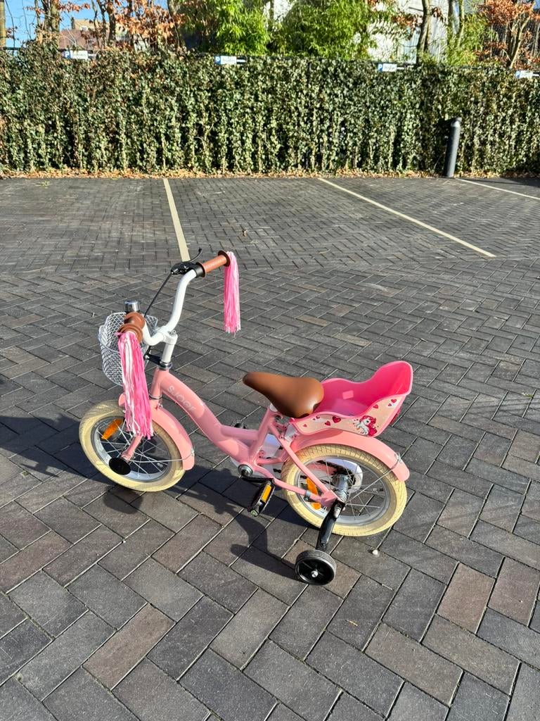 Kinderfiets sjoef 14”, Fietsen en Brommers, Ophalen, Zo goed als nieuw