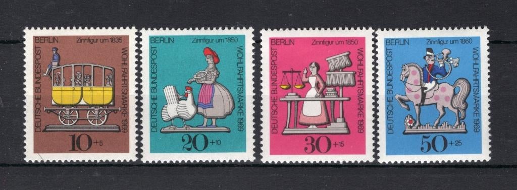 DUITSLAND BERLIN Yt. 318/321 MH 1969, Ophalen of Verzenden, BRD, Postfris