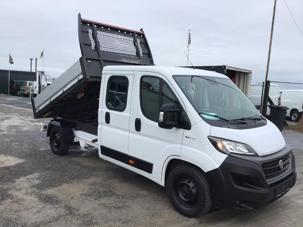 fiat ducato kipper/dubbel/cabine 7plaatsen  2021 17950e ex, Auto's, Voorwielaandrijving, 4 deurs, Euro 6, 4 cilinders