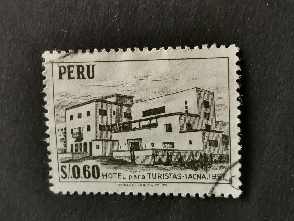 Pérou 1952 - hôtel, Enlèvement ou Envoi, Affranchi, Amérique du Sud