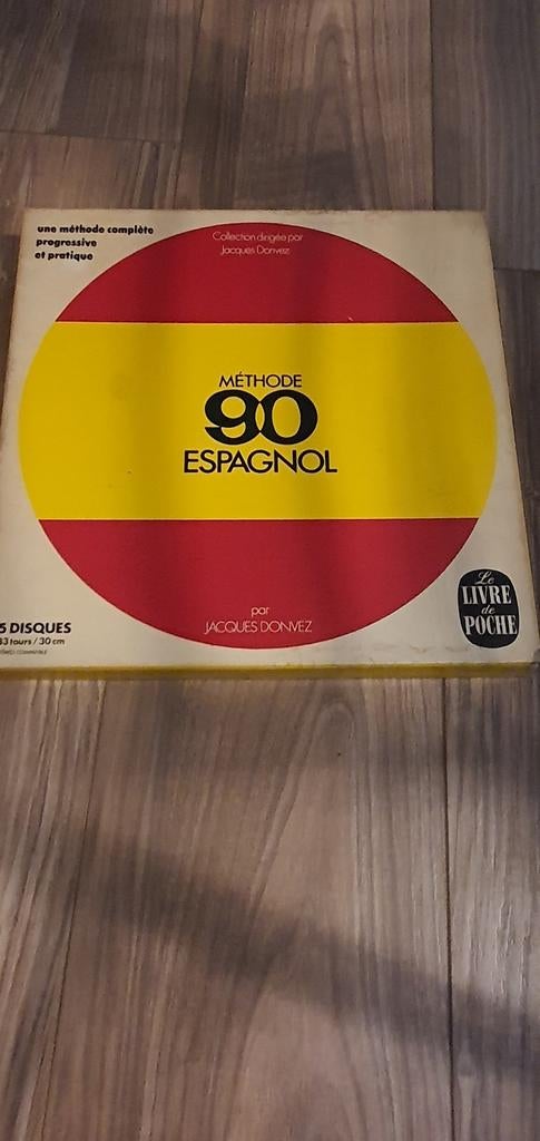 5 vinyls 33 tours cours d'espagnol, Enlèvement ou Envoi, Comme neuf