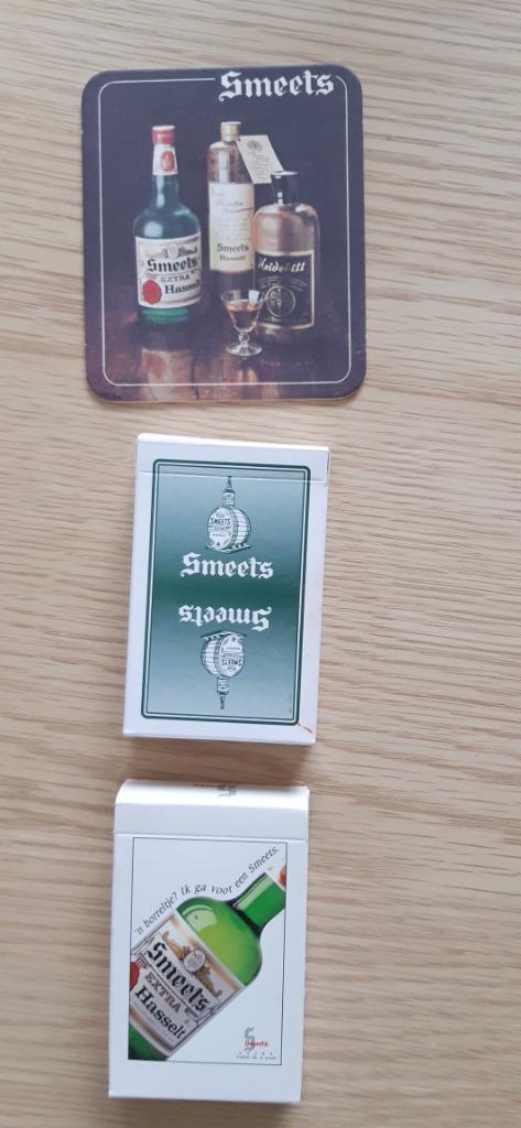 Smeets + Extra Smeets Hasselt 2x kaartspel +1 bierviltje, Verzamelen, Ophalen of Verzenden, Nieuw, Gebruiksvoorwerp