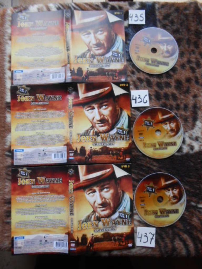 DVD long métrage John Wayne collection 1 et 2 et 3 Western, Tous les âges, Utilisé, 1940 à 1960, Action et Aventure