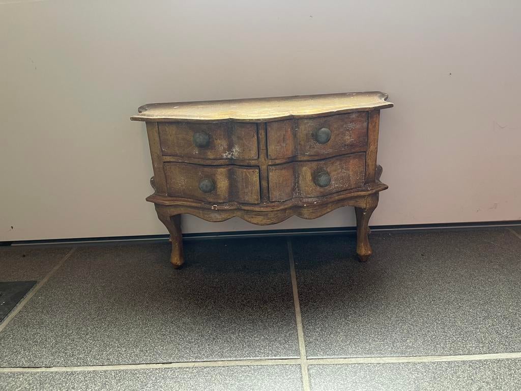 Juwelenkist wandtafeltje. Ongeveer 25x20cm., Antiek en Kunst, Curiosa en Brocante, Ophalen