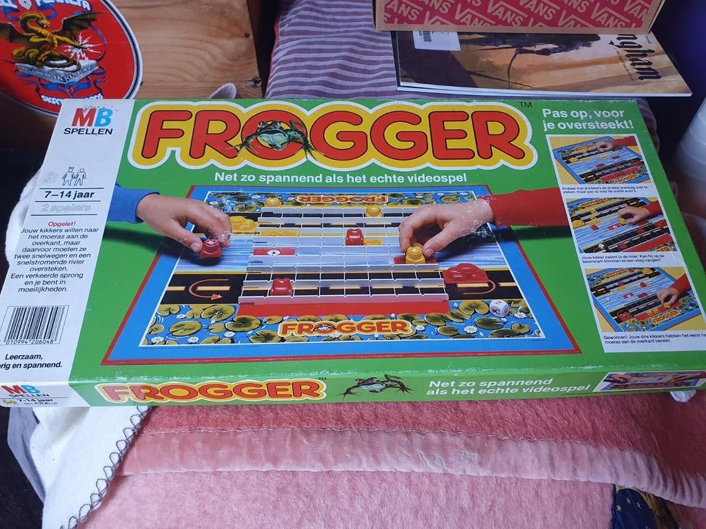 MB Frogger vintage bordspel, Hobby en Vrije tijd, Ophalen of Verzenden, Gebruikt