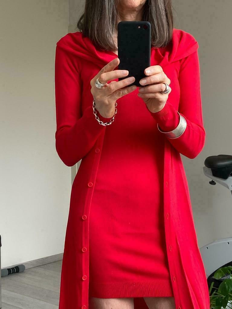 ❤️ Twin-set Dieprood, Kleding | Dames, Scee, Verzenden, Nieuw
