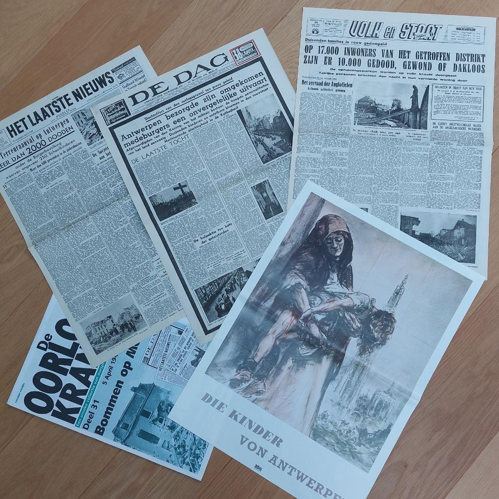 Oorlogskranten - Deel 31 Bommen op Mortsel, Enlèvement, 1940 à 1960, Journal