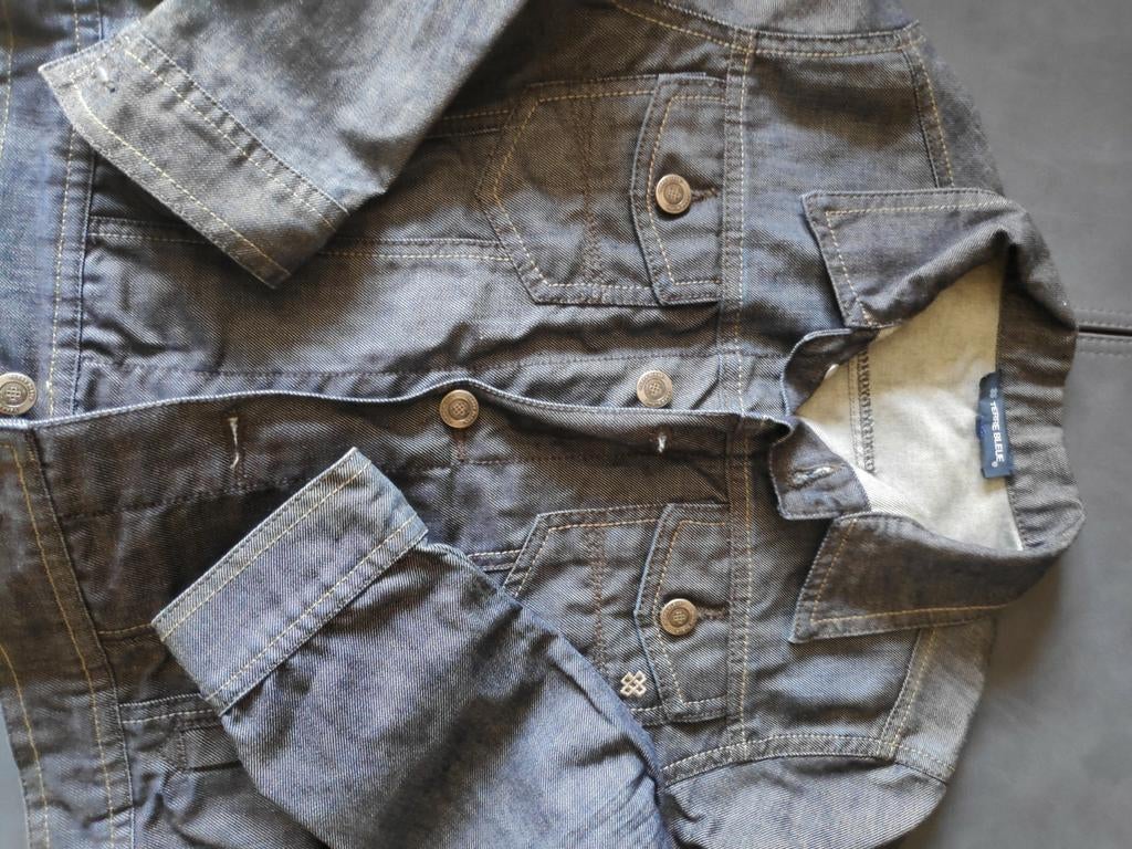 Jeans vest terre blue maat 140, Kinderen en Baby's, Terre Bleue, Trui of Vest, Ophalen of Verzenden, Zo goed als nieuw